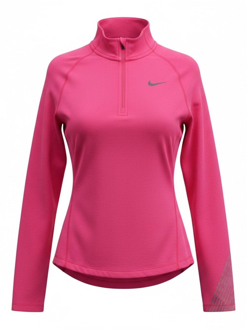 Nike Women’s Hot Pink Half-Zip Athletic dry fit Pullover size XL